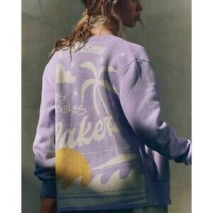 FP Free People Movement X The Wild Collective LA Lakers Cardigan Sweater Size S